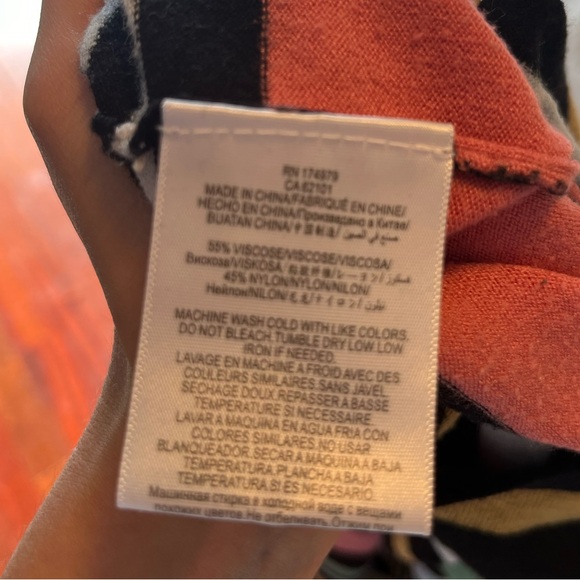 BCBGeneration striped multicolor bodycon maxi dress - Picture 3 of 11